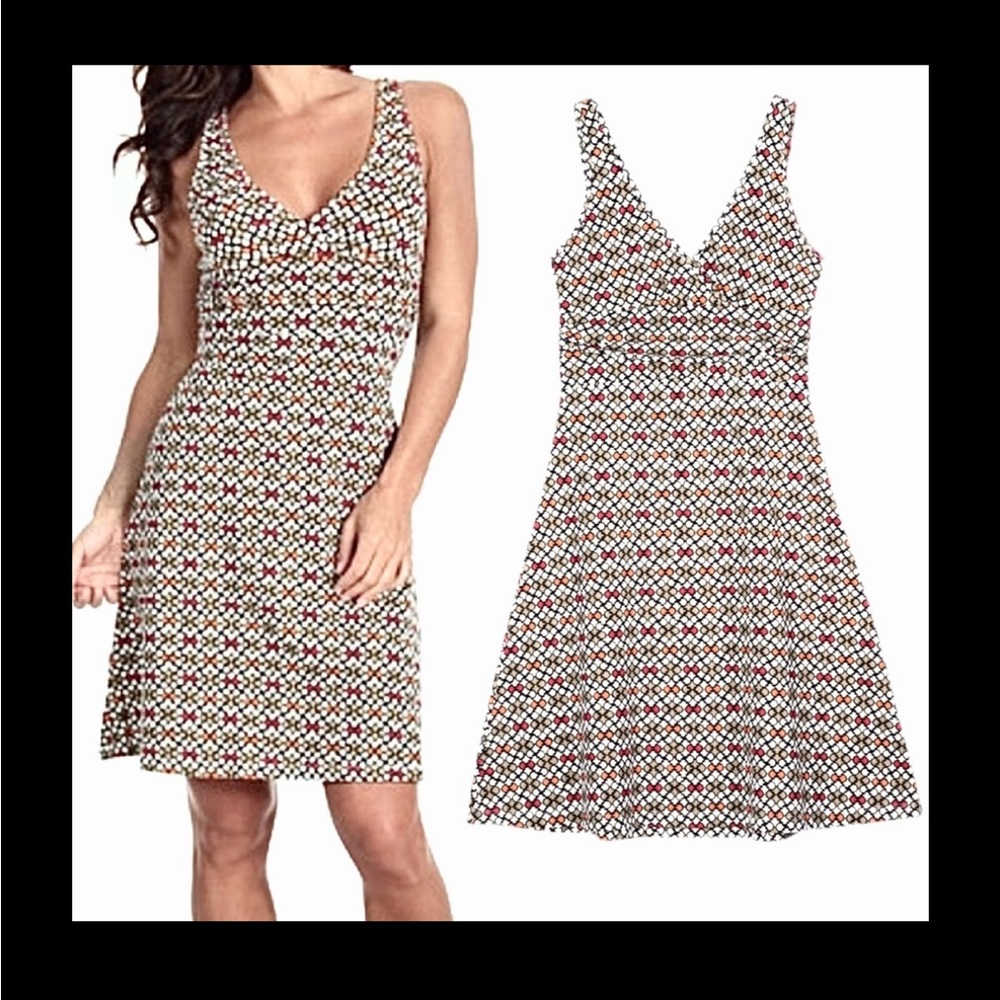 Patagonia Margot Tank Dress in Addison Rubellite Geometric Print Surplice